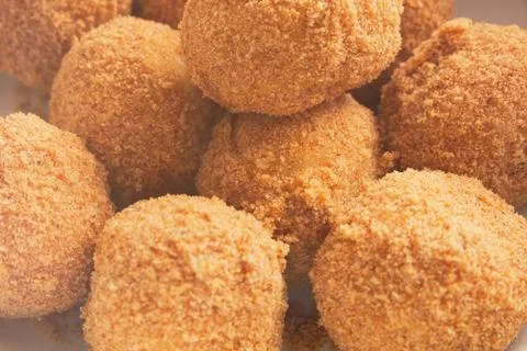 Plum Dumplings Closeup Stock Photos