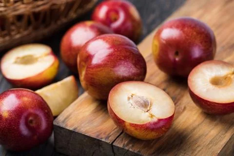 Plum fruit Stock Photos