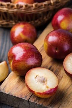 Plum fruit Stock Photos