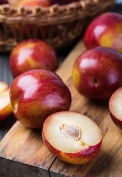 Plum fruit Stock Photos