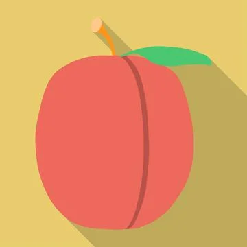 Plum icon. Vector illustration Stock Illustration