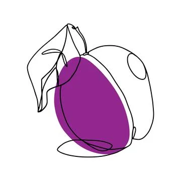 Plum Stock Illustration