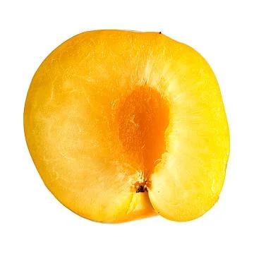 Plum insight on white background Stock Photos