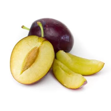 Plum isolated Stock Photos