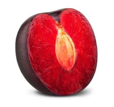 Plum isolated Foto stock