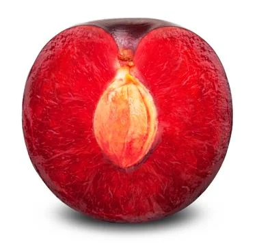 Plum isolated Stock Photos