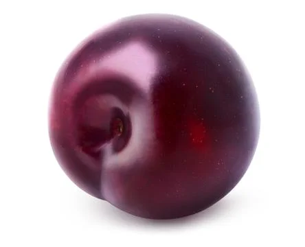 Plum isolated on white Stock Photos