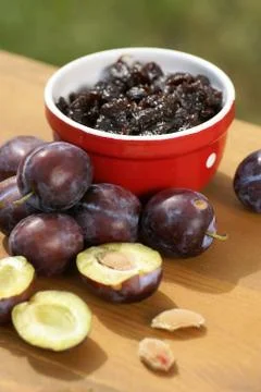 Plum jam Foto stock