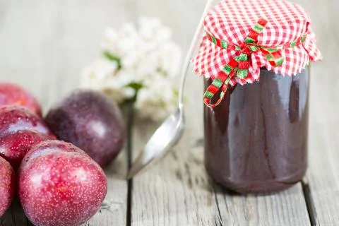 Plum jam Stock-Fotos