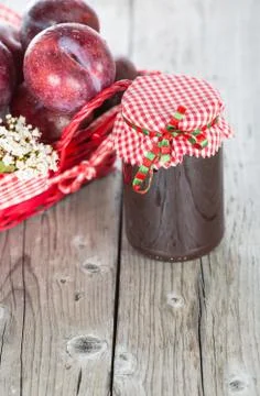 Plum jam Foto stock