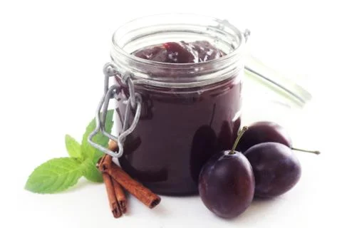Plum Jam Stock Photos