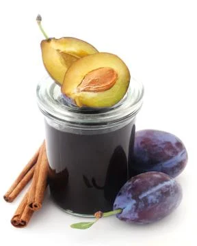 Plum Jam Stock Photos
