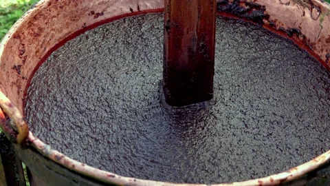 Plum jam in traditional cauldron Stock Footage 161780239