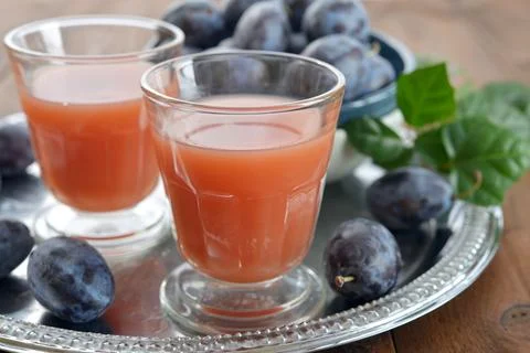 Plum juice 스톡 사진