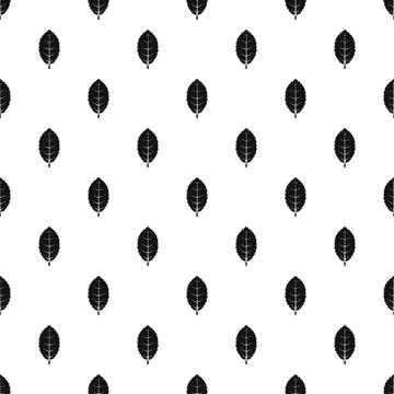 Plum leaf pattern vector Illustrazione stock