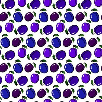 Plum pattern Stock Illustration