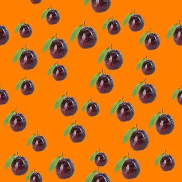 Plum Pattern Stock Illustration