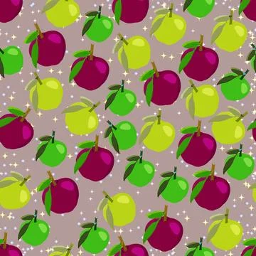 Plum pattern Stock Illustration