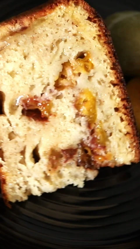 Plum Pie fruit baked goods sweet dessert fluffy dough healthy eating Stock Footage 346039950