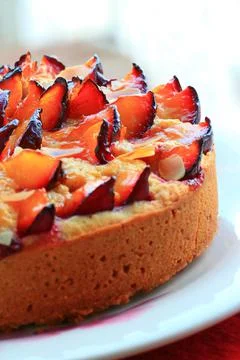 Plum tart Stock Photos