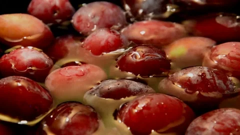 Plum is washed Stock Footage 256108487