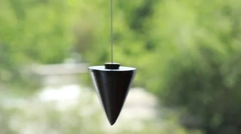 Plumb bob hanging in space Video stock 64621830