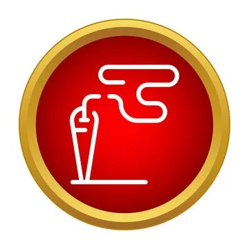 Plumb bob icon showing vertical alignment and gravity Stock Illustration