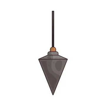 Plumb bob illustration Stock Illustration