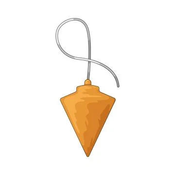 Plumb bob illustration Stock Illustration