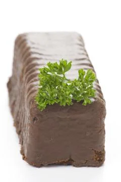 Plumb cake chocolate Stock Photos