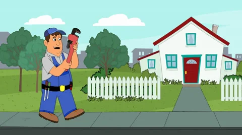 Plumber Animated Animation 動画素材 38480169