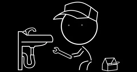 A plumber fixing a sink Stock Footage 289387373