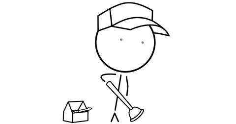 A plumber fixing a sink Stock Footage 289388102