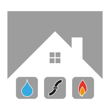 Plumber, handyman, installer, logo Stock Illustration