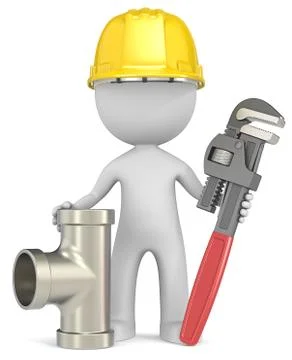 The Plumber. Stock Illustration