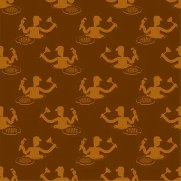 Plumber pattern seamless. Working in Sewer background. vector texture イラスト素材