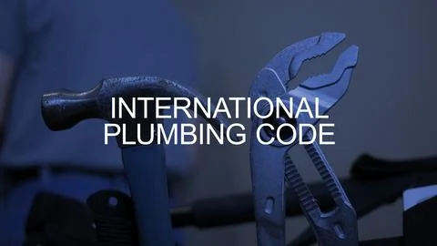 Plumber Problem Text Animation Series - International Plumbing Code 03379 스톡 사진