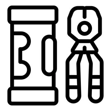 Plumber using monkey wrench for plumbing work Stock-Illustration