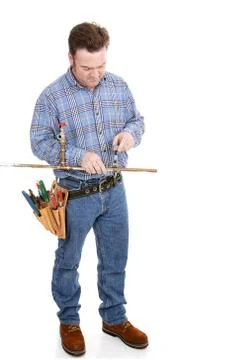 Plumber Working Full Body Stock Photos