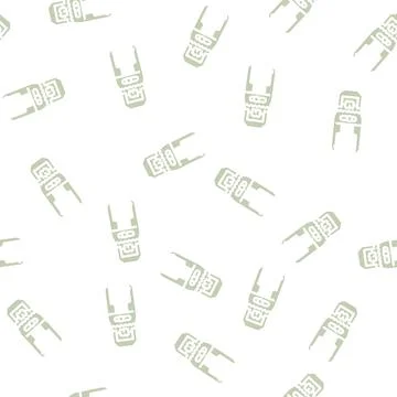 Plumbers wrench glyph vector seamless pattern Illustrazione stock