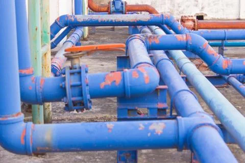Plumbing in the building Stock Photos