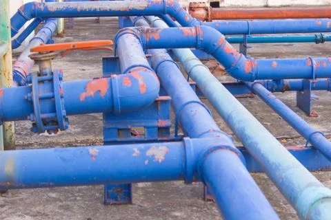 Plumbing in the building Stock Photos