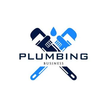 Plumbing Icon Logo Design Template Ilustração Stock