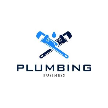 Plumbing Icon Logo Design Template Ilustração Stock