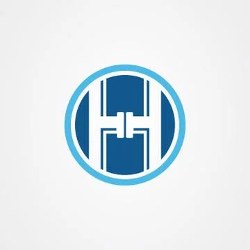 Plumbing icon logo vector design Stock Illustration