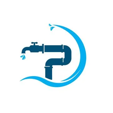 Plumbing icon vector concept design template Ilustração Stock