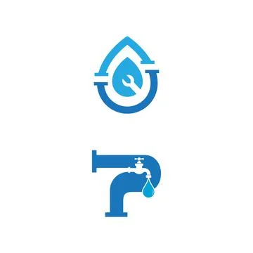 Plumbing logo Vector icon design illustration Stock Illustration