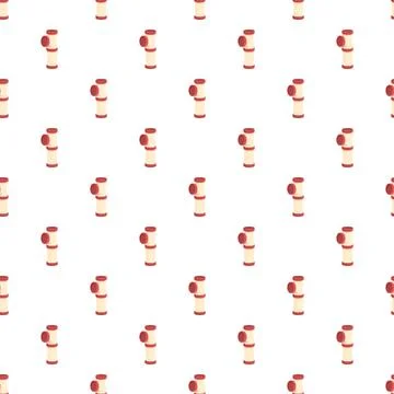 Plumbing pipe connection pattern seamless background illustration Stock Illustration