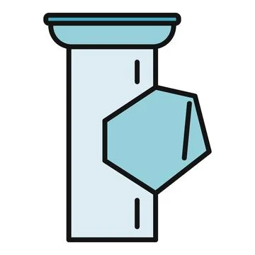 Plumbing pipe connection vector illustration for construction Stock Illustration