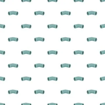 Plumbing pipe elbow fitting constructing an infinite pattern Stock Illustration